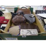 Mixed collection of vintage bags and purses