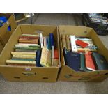 Two boxes of mainly Welsh vintage books