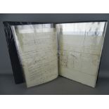 Album of mainly handwritten letters and correspondence, early to late 19th Century, with