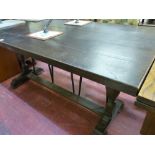 Antique style refectory table