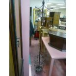 Metallic coatstand with drip tray