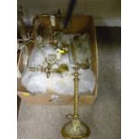 Vintage lighting - pair of wall lights, ceiling lamp etc