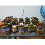 Good collection of copper lustre