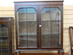 Two door glazed display cabinet