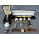 Quantity of mainly lady's wristwatches and a Seiko Quartz stainless steel gent's watch and a boxed