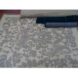 Laura Ashley 'Hawthorne' rug, two rubber backed mats and quantity of beige carpet and a loom style