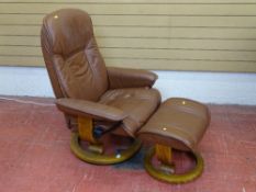 Ekornes Stressless recliner chair with footstool