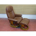 Ekornes Stressless recliner chair with footstool