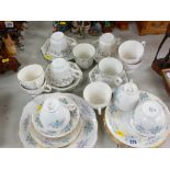 Colclough part teaset and a modern floral decorated part teaset