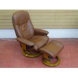 Ekornes Stressless recliner chair with footstool