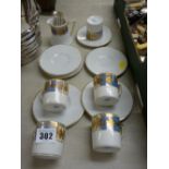 Noritake coffee ware and six hallmarked silver spoons