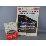 1963 FA Cup Final programme, Leicester City -v- Manchester United at Wembley Empire Stadium, with an