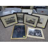 Tub of etchings and prints etc