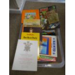 Tub of vintage books, children's, Eagle, commemorative etc