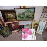 Excellent parcel of paintings, prints and mirrors