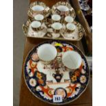 Parcel of Crown Derby china, Masons Imperial plate etc