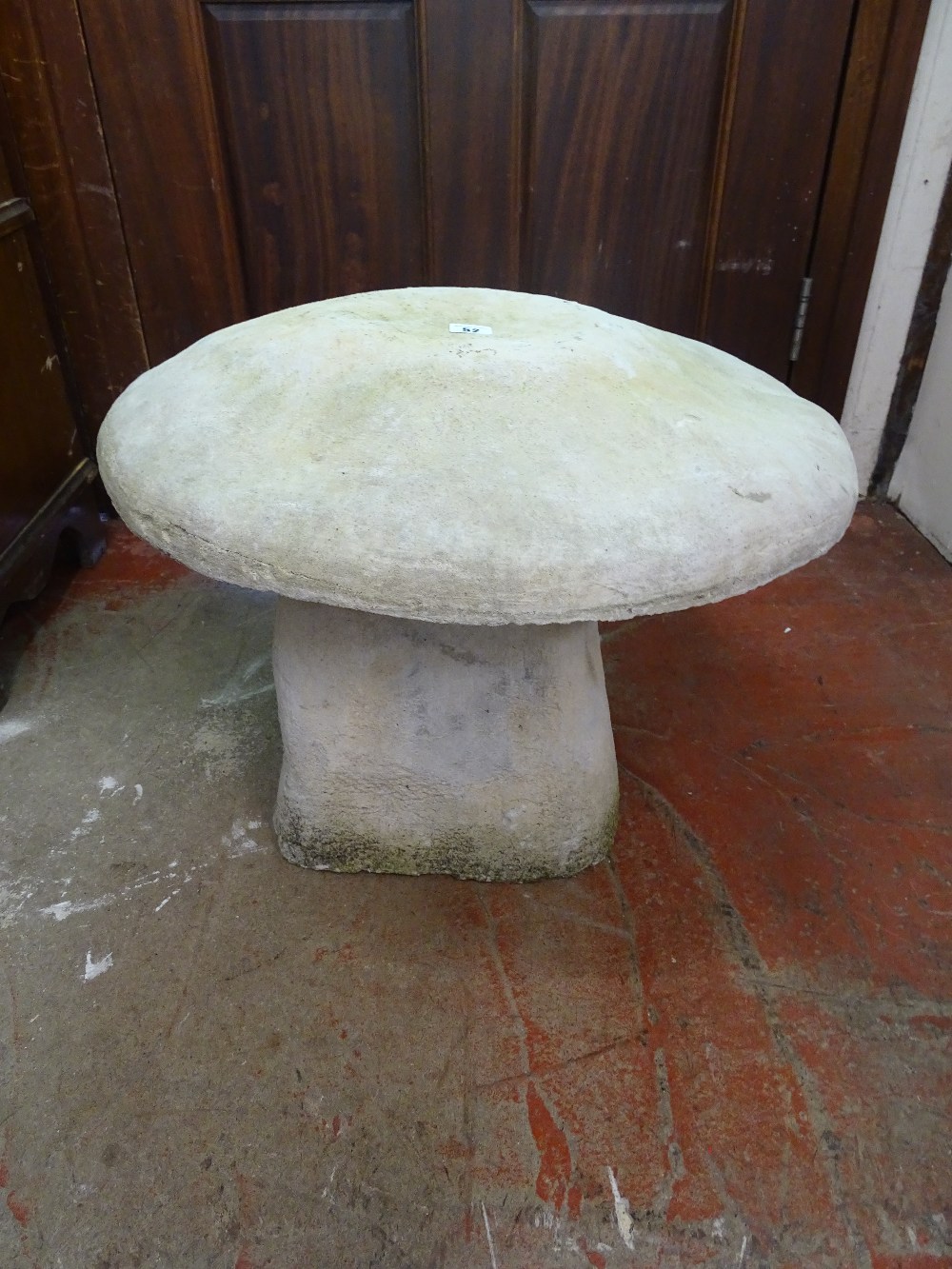 Stoneware garden mushroom