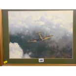 COULSON print - Spitfire in full flight