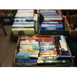 Two boxes containing excellent collection of military and aircraft related books and similar
