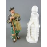 Royal Doulton figurine 'The Laird' HN2361 and a Spode white porcelain figurine of a young girl '