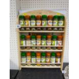 Complete boxed Schwartz spice rack with contents (dates!!)