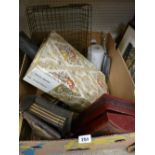 Box of mixed vintage items