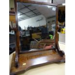 Mahogany toilet mirror