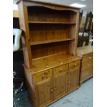 A modern pine dresser, 115cms wide Condition reports provided on request by email for this auction