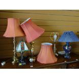 A parcel of table lamps Condition reports provided on request by email for this auction otherwise