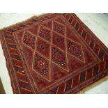 Gazak rug, 120 x 119cms Condition reports provided on request by email for this auction otherwise