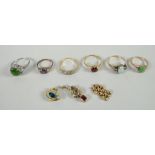 A jewellery parcel of rings, pendants, links ETC Condition reports provided on request by email