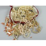 Parcel of vintage pearl necklaces and other necklaces ETC Condition reports provided on request by