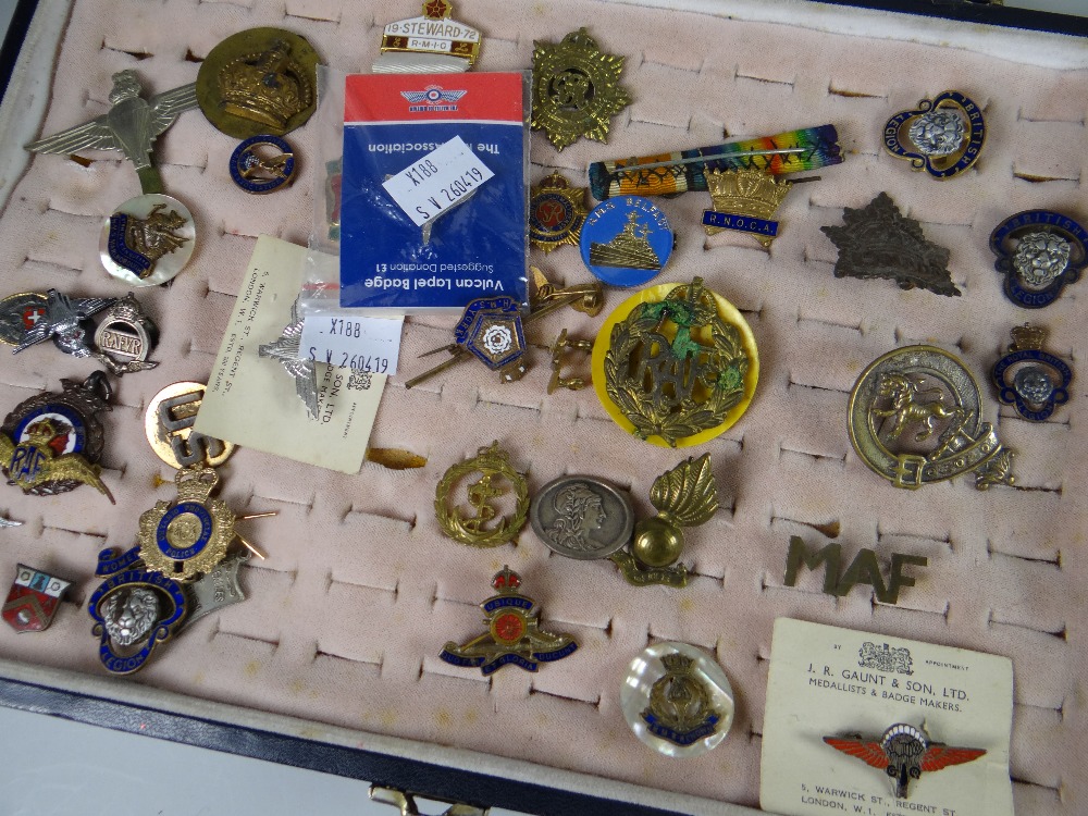 A collection of military and other pin badges and mixed coinage ETC Condition reports provided on - Image 3 of 3
