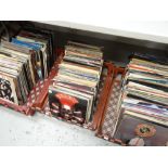 A large quantity of twentieth century rock and pop vinyl record albums Condition reports provided on