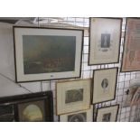 Six various framed prints, images and depicted views of Captain James Cook
