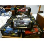 Ten boxed Burago scaled diecast vehicles and one unboxed