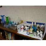 Parcel of ornamental glassware and ornamental china etc