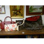 Parcel of designer handbags and purses