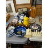 Mixed selection of household crockery and kitchenware etc
