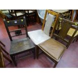 Parcel of three chairs, one with Ercol label