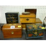 Excellent parcel of wooden boxes and other treenware