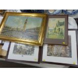 Pair of neatly framed historical prints - scenes of York and Chester, WARREN WILLIAMS print,