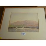 ROOPE 1969 watercolours - entitled 'Skiddaw' and 'Bassenthwaite', 20 x 26 cms