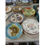 Quantity of decorative Victorian and other wall plates