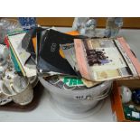 A tub of single vinyl records Condition reports provided on request by email for this auction