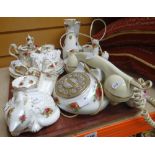 Parcel of Royal Albert 'Old Country Roses' china including vases, telephone ETC Condition reports