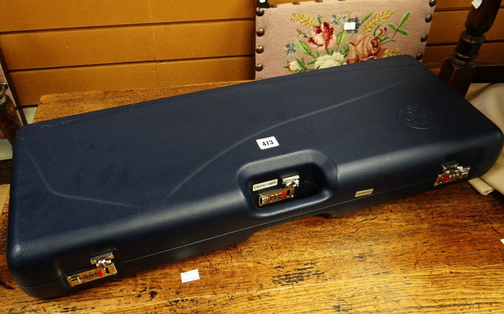 A Beretta (as new) blue shotgun case with combination lock and paperwork, 80cms (RRP £500) - Image 3 of 3