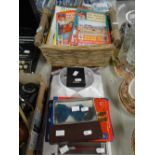 A basket of sporting events programmes and other gentleman's items Condition reports provided on