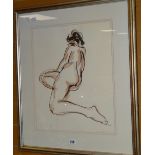VIVIENNE LUXTON nude study of a lady, 45 x 35cms Condition reports provided on request by email