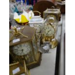Sundry fancy mantel clocks Condition reports provided on request by email for this auction otherwise